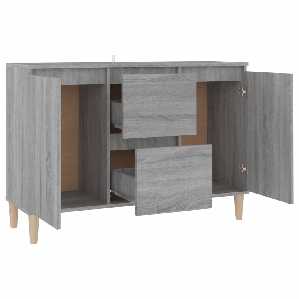 Sideboard Grau Sonoma 101x35x70 cm Holzwerkstoff